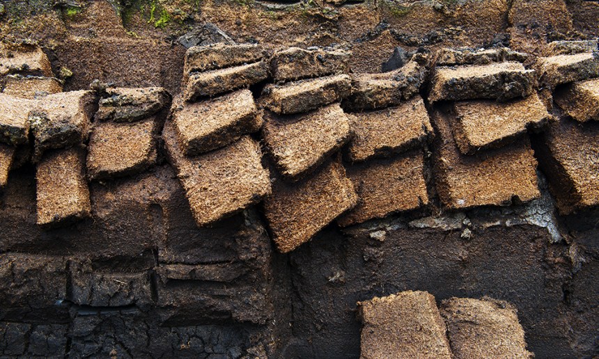 Peat excavation